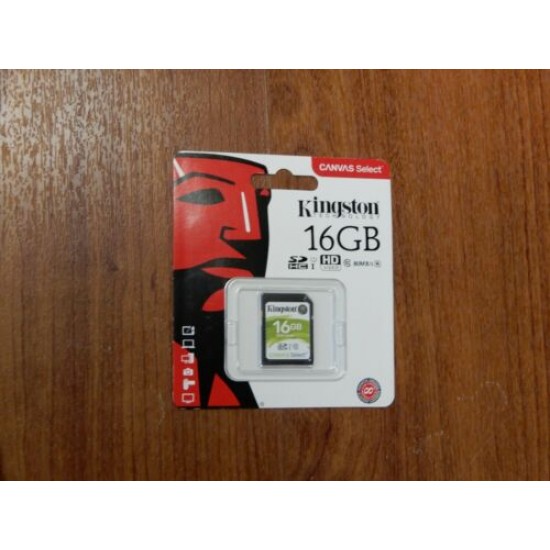 Kingston Canvas Select 16GB 80mb/s SDHC I Class 10 Card